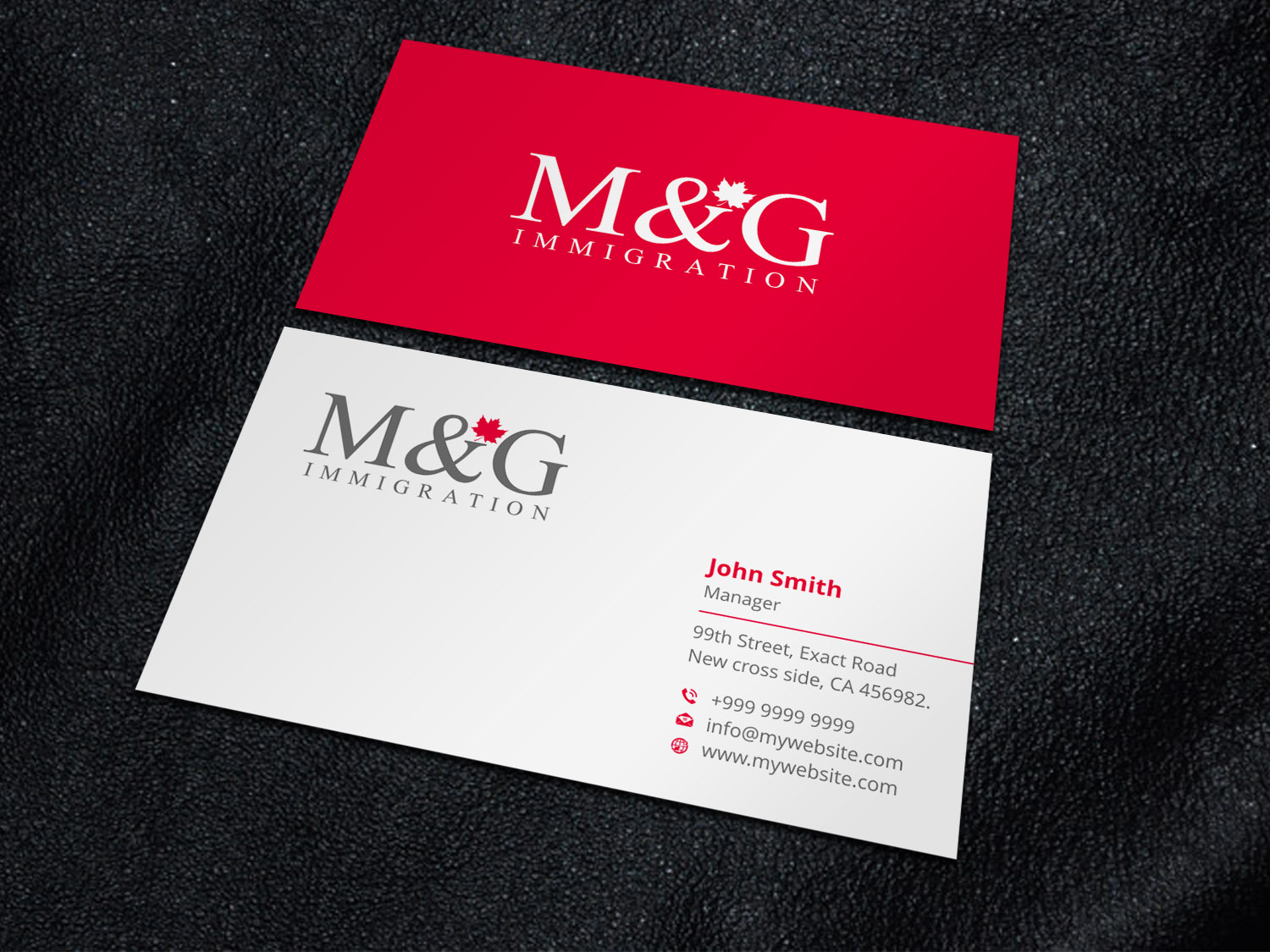 Business Card Design by Xpert for M&G Immigration | Design #17899764