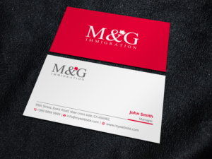 Business Card Design by Xpert for M&G Immigration | Design: #17899771
