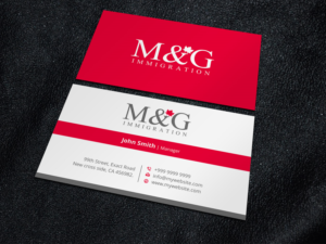 Business Card Design by Xpert for M&G Immigration | Design: #17899772