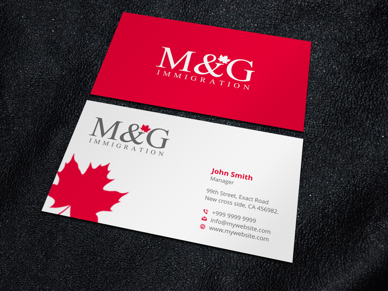 Business Card Design by Xpert for M&G Immigration | Design #17899773