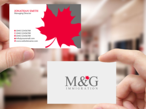Business Card Design by Creations Box 2015 for M&G Immigration | Design: #17909039