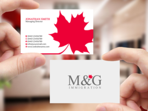Business Card Design by Creations Box 2015 for M&G Immigration | Design: #17909040