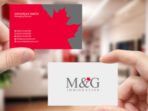 Business Card Design by Creations Box 2015 for M&G Immigration | Design: #17909041