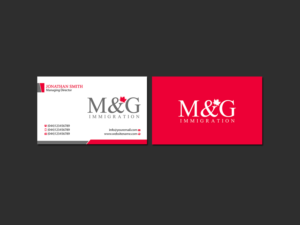 Business Card Design by Creations Box 2015 for M&G Immigration | Design: #17909048