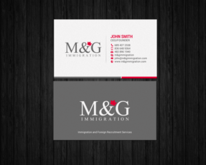 Business Card Design by chandrayaan.creative for M&G Immigration | Design: #17902192