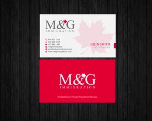 Visitenkarten-Design von chandrayaan.creative für M&G Immigration | Design: #17902195