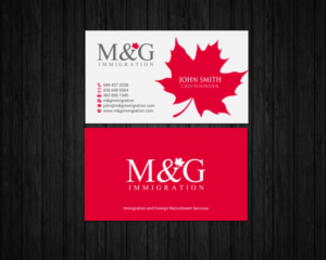 Visitenkarten-Design von chandrayaan.creative für M&G Immigration | Design: #17902196