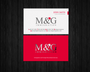 Visitenkarten-Design von chandrayaan.creative für M&G Immigration | Design: #17902241