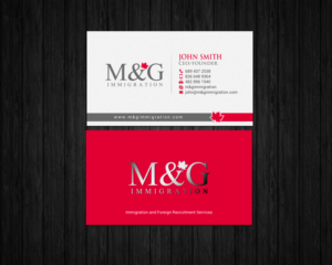 Business Card Design by chandrayaan.creative for M&G Immigration | Design: #17902931