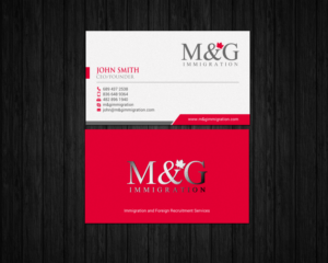 Business Card Design by chandrayaan.creative for M&G Immigration | Design: #17902933