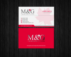 Business Card Design by chandrayaan.creative for M&G Immigration | Design: #17902939