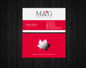Business Card Design by chandrayaan.creative for M&G Immigration | Design: #17903030