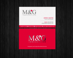 Business Card Design by chandrayaan.creative for M&G Immigration | Design: #17903031