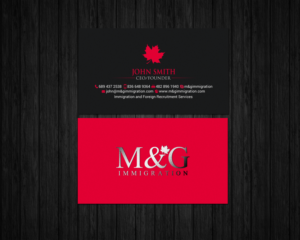 Business Card Design by chandrayaan.creative for M&G Immigration | Design: #17903032