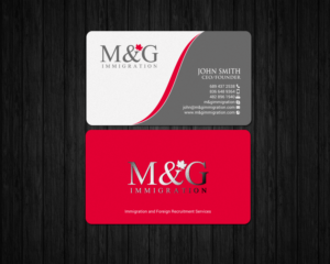 Business Card Design by chandrayaan.creative for M&G Immigration | Design: #17903048