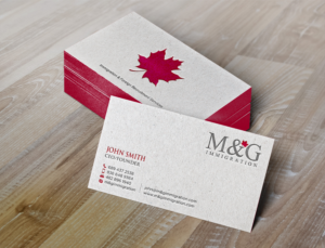 Business Card Design by chandrayaan.creative for M&G Immigration | Design: #17906328