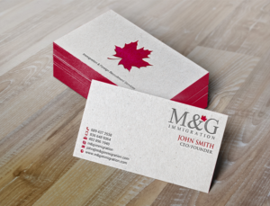 Business Card Design by chandrayaan.creative for M&G Immigration | Design: #17906329