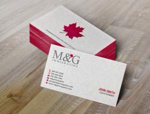 Business Card Design by chandrayaan.creative for M&G Immigration | Design: #17906332