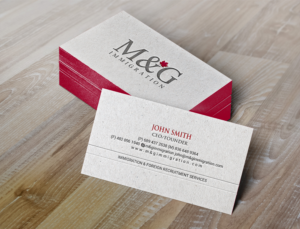 Business Card Design by chandrayaan.creative for M&G Immigration | Design: #17906388