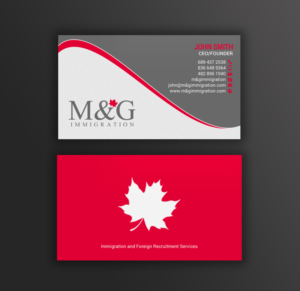 Business Card Design by chandrayaan.creative for M&G Immigration | Design: #17906425