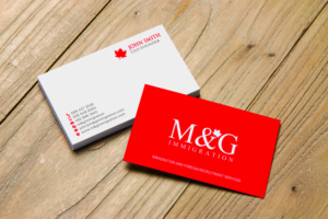 Business Card Design by chandrayaan.creative for M&G Immigration | Design: #17906467