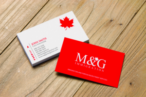 Business Card Design by chandrayaan.creative for M&G Immigration | Design: #17906469