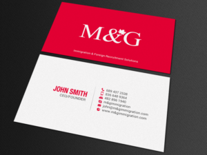Business card design for immigration consulting business  | Business Card Design by chandrayaan.creative