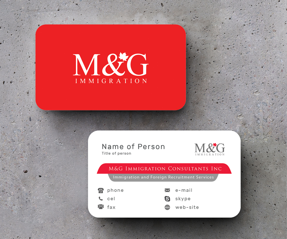 Business Card Design by M6G for M&G Immigration | Design #17901309
