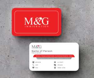 Business Card Design by M6G for M&G Immigration | Design: #17901321