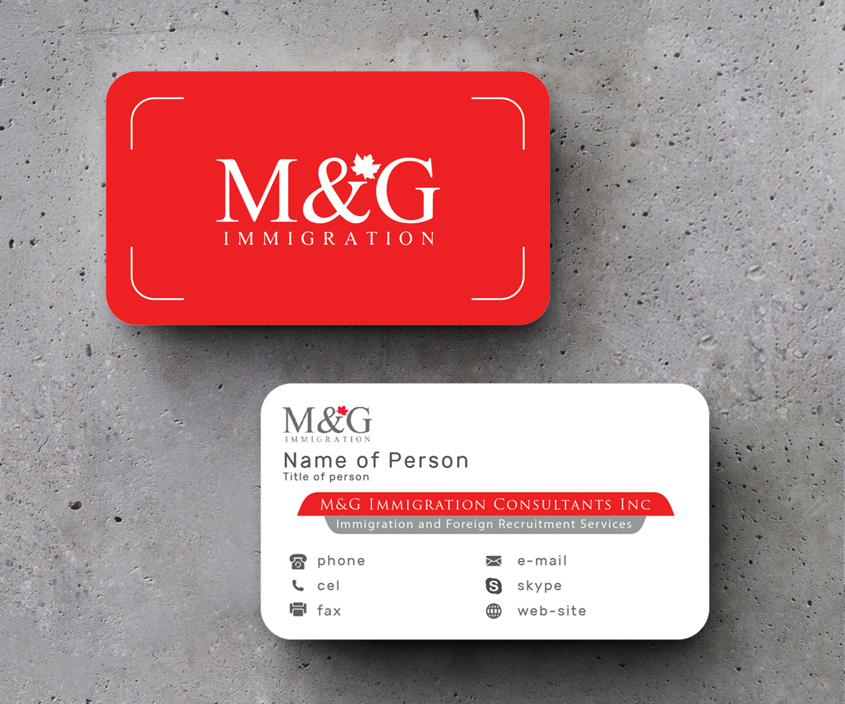 Business Card Design by M6G for M&G Immigration | Design #17901327