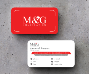 Business Card Design by M6G for M&G Immigration | Design: #17901327