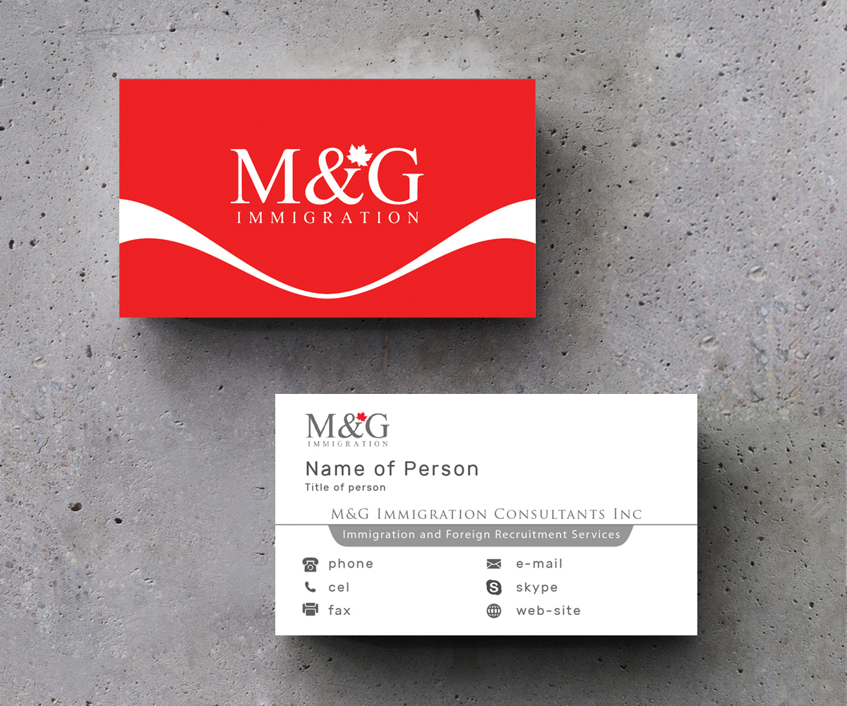 Business Card Design by M6G for M&G Immigration | Design #17901507