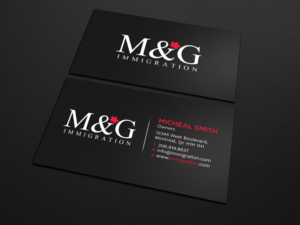 Business Card Design by Tripti Ranjan Gain for M&G Immigration | Design: #17902380