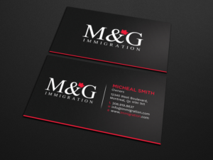 Business Card Design by Tripti Ranjan Gain for M&G Immigration | Design: #17902381