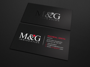 Business Card Design by Tripti Ranjan Gain for M&G Immigration | Design: #17902384
