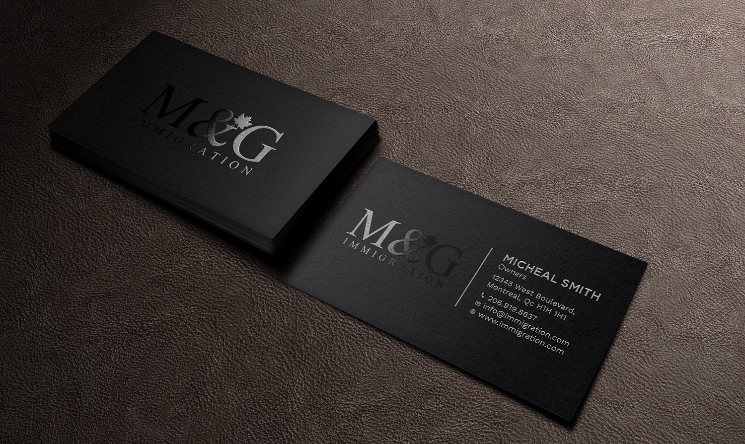 Visitenkarten-Design von Tripti Ranjan Gain für M&G Immigration | Design #17902387