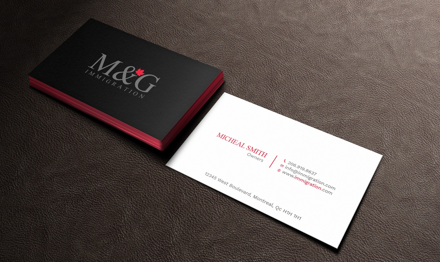 Visitenkarten-Design von Tripti Ranjan Gain für M&G Immigration | Design #17907162