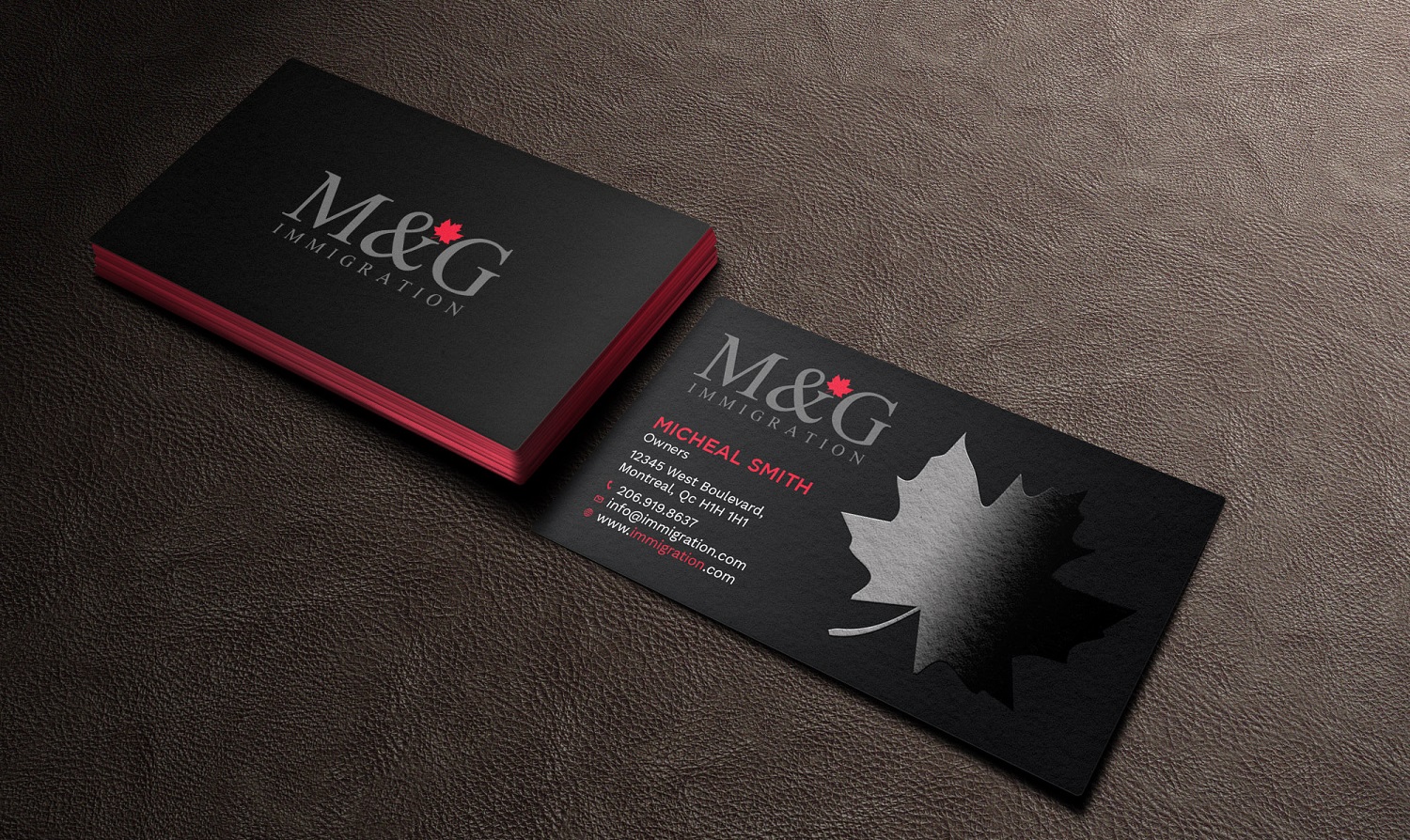 Visitenkarten-Design von Tripti Ranjan Gain für M&G Immigration | Design #17907174