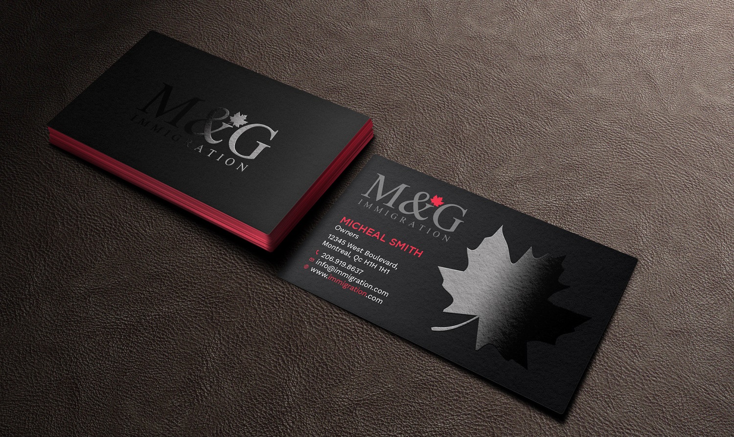 Visitenkarten-Design von Tripti Ranjan Gain für M&G Immigration | Design #17907176