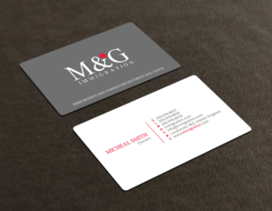 Business Card Design by Tripti Ranjan Gain for M&G Immigration | Design: #18003780