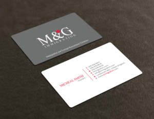 Visitenkarten-Design von Tripti Ranjan Gain für M&G Immigration | Design: #18003909