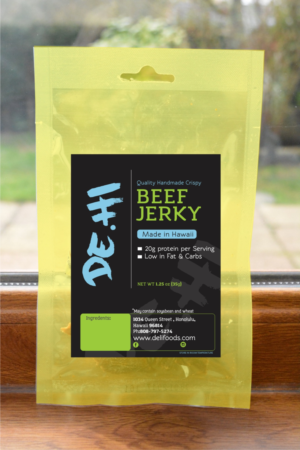 Crispy Jerky Packaging for DE.HI | Packaging Design by fumbh.designs
