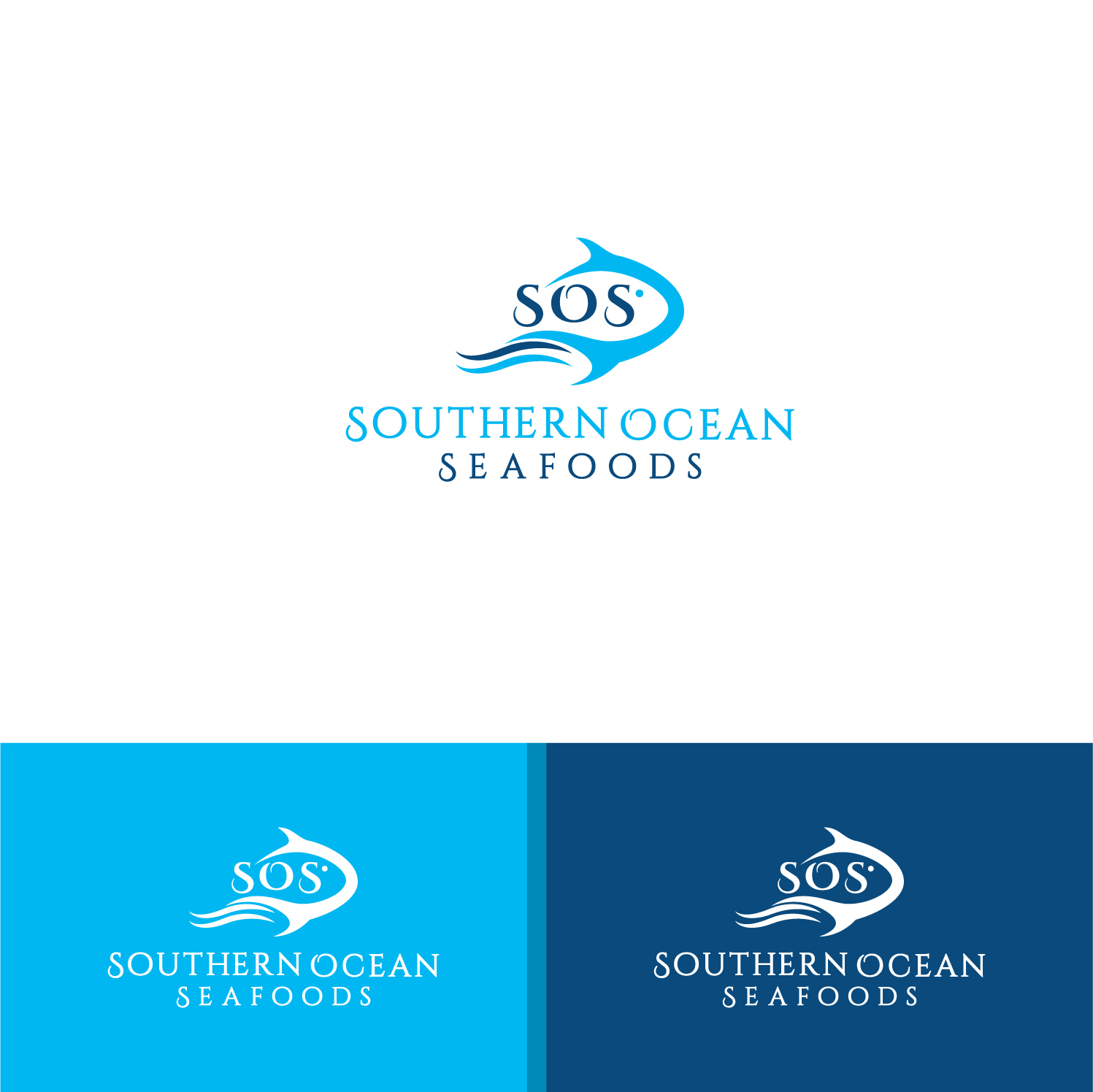 Logo Design by Deziners Zone for Southern Ocean Seafoods  | Design #17906212