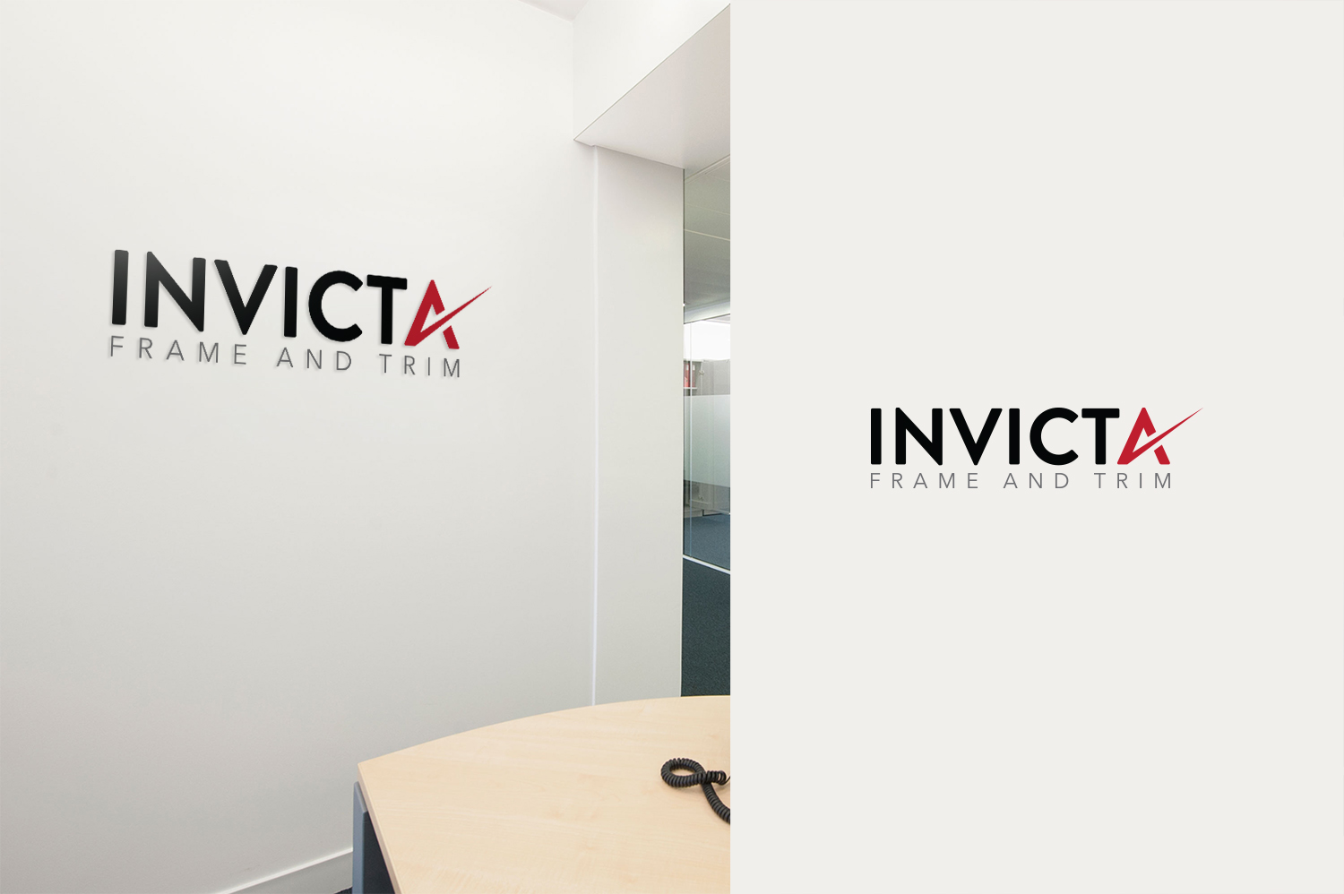 Diseño de Logo por Grafactory para Invicta Frame and Trim | Diseño #18012833