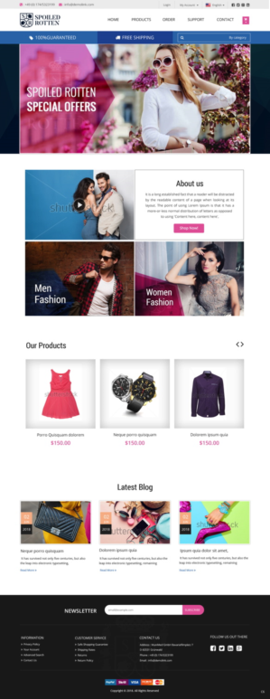 Diseño Web por pb para Spoiled rotten | Diseño: #17907304