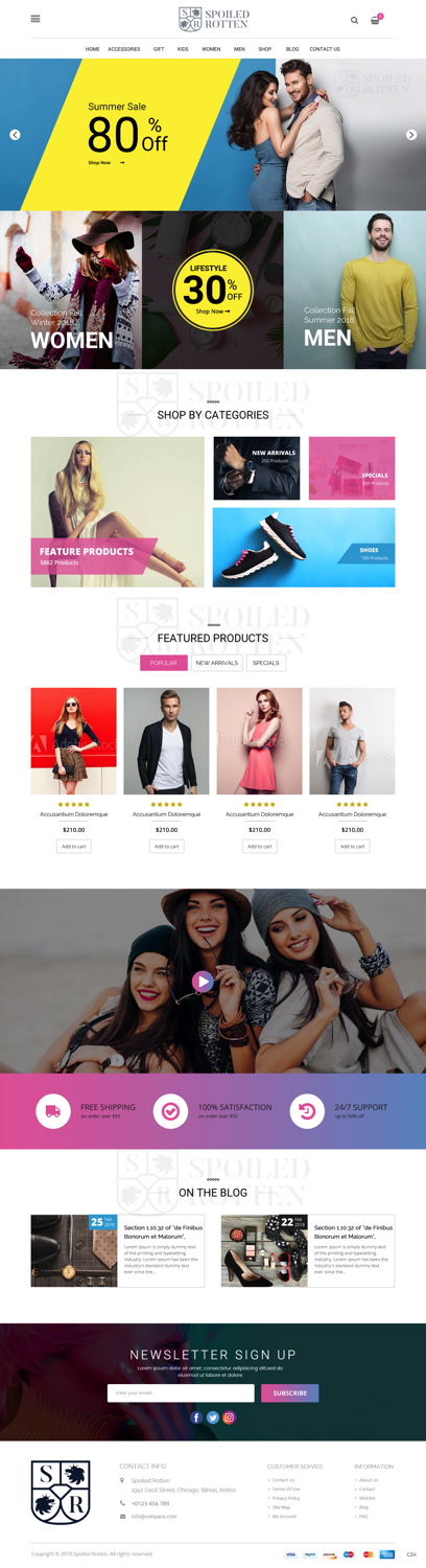 Diseño Web por pb para Spoiled rotten | Diseño #17907307