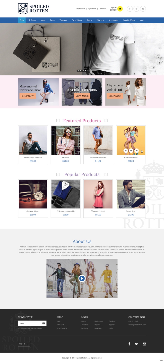 Diseño Web por pb para Spoiled rotten | Diseño #17907308