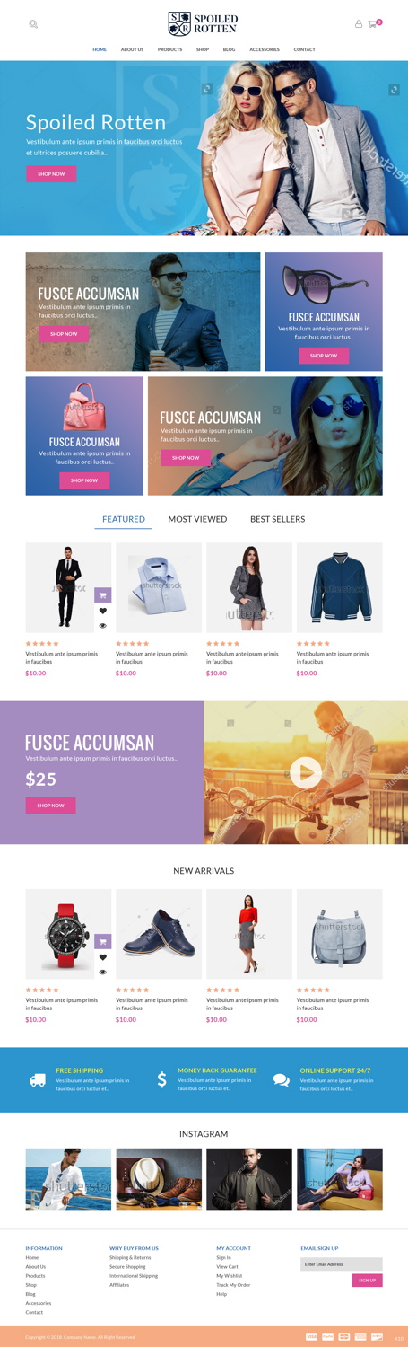 Diseño Web por pb para Spoiled rotten | Diseño #17916022