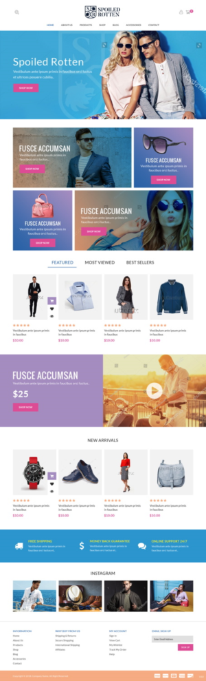 Diseño Web por pb para Spoiled rotten | Diseño: #17916022