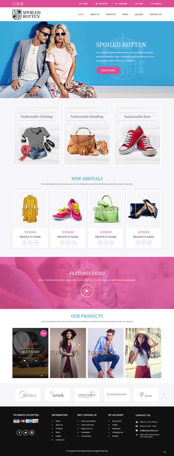 Diseño Web por pb para Spoiled rotten | Diseño #17916025